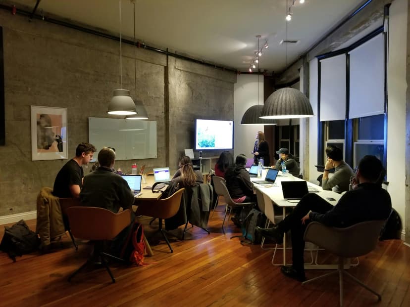 people in an office