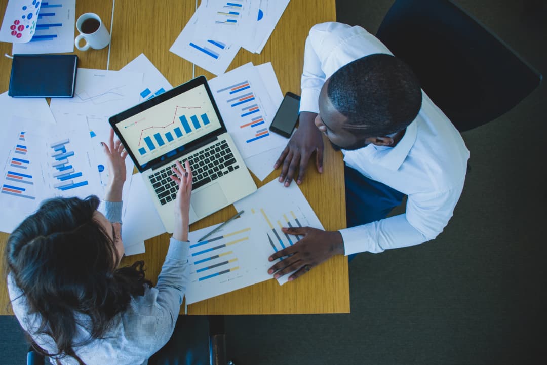 people working in office